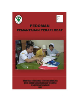 Image of Pedoman Pemantauan Terapi Obat