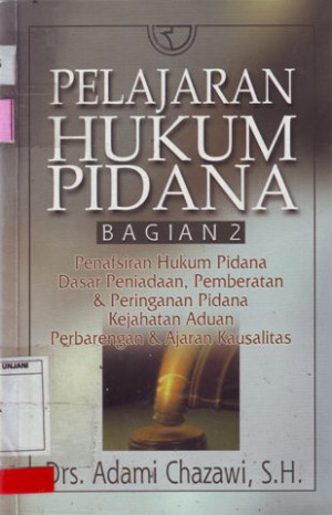 Image of Pelajaran Hukum Pidana,  bagian-2