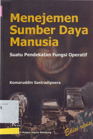 Image of Manajemen Sumber Daya Manusia: suatu pendekat fungsi operatif