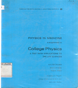Image of Physics in medicine : a suplement to college physics a text with apllications to the life science