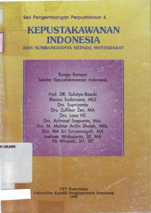 Image of Kepustakawanan Indonesia : dan Sumbangannya Kepada Masyarakat